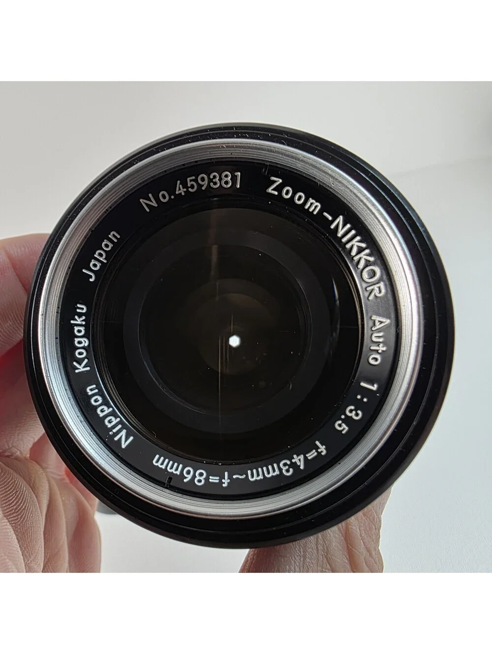 Clean Nikon Zoom-Nikkor Auto f/3.5 43mm-86mm Non-AI Camera Lens w/ Nikon Caps